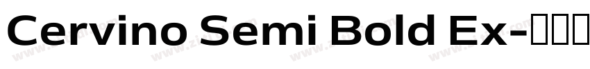 Cervino Semi Bold Ex字体转换